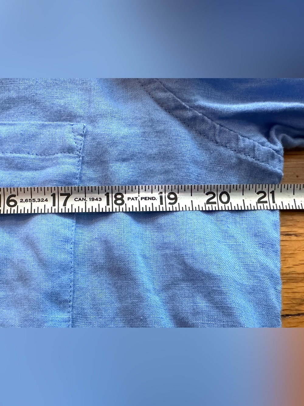 Lilly Pulitzer Medium Light Blue ‘Sea View Linen’ 100% sea linen Button down - Picture 5 of 5